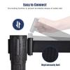 imageGoplus 6Pcs Stanchion Post Crowd Control Rope Barrier with 63 Foot Retractable Belt Plastic Stanchion Set Queue Pole 36 Height Easy Connect Assembly