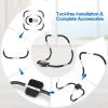 imageGoplus AB Fitness Crunch Portable Abdominal Machine Workout Exerciser for Core Strength Muscle Training Sit Up AB Trainer for Home Office GymWhite