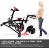 imageGoplus Adjustable Exercise Bike Stationary bike Indoor Cycle Bike with Heart Rate Sensors LCD Display Professional Exercise Bike for Home and Gym Use