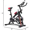 imageGoplus Adjustable Exercise Bike Stationary bike Indoor Cycle Bike with Heart Rate Sensors LCD Display Professional Exercise Bike for Home and Gym Use