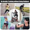 imageGoplus Air Bike Fan Exercise Bike with Unlimited Resistance Clear LCD Display Tablet Holder Adjustable Seat and Builtin Wheels Fan Cycling Bike for Home Cardio Training