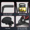 imageGoplus Air Bike Fan Exercise Bike with Unlimited Resistance Clear LCD Display Tablet Holder Adjustable Seat and Builtin Wheels Fan Cycling Bike for Home Cardio Training