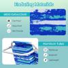 imageGoplus Beach Chair 2 Pack 330lbs Folding Backpack Beach Chairs for Adults with 5 Positions Storage Pockets Towel Bar ampamp Headrest Foldable Low Beach Lounge Portable Aluminum Lay Flat Camping ChairBlue Stripe