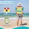 imageGoplus Beach Chair 2 Pack 330lbs Folding Backpack Beach Chairs for Adults with 5 Positions Storage Pockets Towel Bar ampamp Headrest Foldable Low Beach Lounge Portable Aluminum Lay Flat Camping ChairColourful