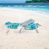 imageGoplus Beach Chair 2 Pack 330lbs Folding Backpack Beach Chairs for Adults with 5 Positions Storage Pockets Towel Bar ampamp Headrest Foldable Low Beach Lounge Portable Aluminum Lay Flat Camping ChairBluegreen