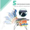 imageGoplus Beach Chair Folding Backpack Beach Chairs for Adults with 5 Positions Head Pillow Cooler Bag Towel Bar Cup Holders Sunbath Sling Tanning Lounge Foldable Layout Camping ChairsMulti Color