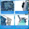 imageGoplus Beach Chair Folding Backpack Beach Chairs for Adults with 5 Positions Head Pillow Cooler Bag Towel Bar Cup Holders Sunbath Sling Tanning Lounge Foldable Layout Camping ChairsNavy