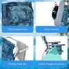 imageGoplus Beach Chair Folding Backpack Beach Chairs for Adults with 5 Positions Head Pillow Cooler Bag Towel Bar Cup Holders Sunbath Sling Tanning Lounge Foldable Layout Camping ChairsNavy