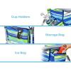 imageGoplus Beach Chair Folding Backpack Beach Chairs for Adults with 5 Positions Head Pillow Cooler Bag Towel Bar Cup Holders Sunbath Sling Tanning Lounge Foldable Layout Camping ChairsBluegreen