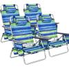 imageGoplus Beach Chair Folding Backpack Beach Chairs for Adults with 5 Positions Head Pillow Cooler Bag Towel Bar Cup Holders Sunbath Sling Tanning Lounge Foldable Layout Camping ChairsBluegreen
