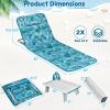 imageGoplus Beach Chairs with Side Table 2 Pack Folding Lounge Chairs for Adults with 5 Adjustable Position Backpack Lightweight Reclining Lounge Chair for Lawn Camping Picnic Sunbath Pool NavyBluegreen
