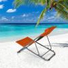 imageGoplus Beach Sling Chair for Adults 2 Pcs Portable Folding Camping Chair W 3Position Adjustable Backrest ampamp Comfy Headrest Outdoor Heavy Duty Lounge OrangeOrange