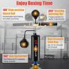 imageGoplus Boxing Speed Trainer Freestanding Punching Bag 360 Spinning Bar with 2 Reflex Speed Balls Shock Absorbers Fillable Base Height Adjustable Boxing Training Equipment for Teens Adults