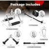 imageGoplus Cable Machine Attachment Set 4PCS 5PCS LAT Pulldown Attachments wVShaped Press Down Handle Tricep Rope Double D Handle Weight Machine Accessories for Home Gym5PCSadd a Straight Bar