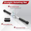 imageGoplus Cable Machine Attachment Set 4PCS 5PCS LAT Pulldown Attachments wVShaped Press Down Handle Tricep Rope Double D Handle Weight Machine Accessories for Home Gym5PCSadd a Straight Bar