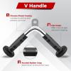 imageGoplus Cable Machine Attachment Set 4PCS 5PCS LAT Pulldown Attachments wVShaped Press Down Handle Tricep Rope Double D Handle Weight Machine Accessories for Home Gym5PCSadd a Straight Bar