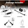 imageGoplus Cable Machine Attachment Set 4PCS 5PCS LAT Pulldown Attachments wVShaped Press Down Handle Tricep Rope Double D Handle Weight Machine Accessories for Home Gym4PCS