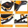 imageGoplus Core ampamp Abdominal Trainers Twister Trainer Ab Exercise Machine Height Adjustable Incline Workout Equipment Ab Rocket ExerciserYellow