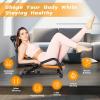 imageGoplus Core ampamp Abdominal Trainers Twister Trainer Ab Exercise Machine Height Adjustable Incline Workout Equipment Ab Rocket ExerciserYellow