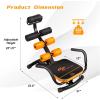imageGoplus Core ampamp Abdominal Trainers Twister Trainer Ab Exercise Machine Height Adjustable Incline Workout Equipment Ab Rocket ExerciserYellow