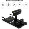 imageGoplus Deep Squat Machine 8in1 Sissy Squat Fitness Equipment Functional Core Workout Training Sit Up ampamp Push Up Leg Exerciser with AntiSkid Measures Soft PVC Cover Handy WheelsBlack