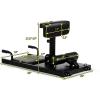 imageGoplus Deep Squat Machine 8in1 Sissy Squat Fitness Equipment Functional Core Workout Training Sit Up ampamp Push Up Leg Exerciser with AntiSkid Measures Soft PVC Cover Handy WheelsBlack