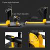 imageGoplus Deep Squat Machine 8in1 Sissy Squat Fitness Equipment Functional Core Workout Training Sit Up ampamp Push Up Leg Exerciser with AntiSkid Measures Soft PVC Cover Handy Wheels YellowampampBlack