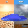 imageGoplus Double Camping Chair with Umbrella Folding Loveseat Chairs wCanopy Shade Carrying Bag Table Cup Holder Portable Beach Chairs Outdoor Picnic Patio BlueBlue