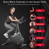 imageGoplus Exercise Bike Magnetic Resistance Stationary Bike with Builtin Safe Flywheel Comfortable Seat Cushion LCD Monitor Phone Holder Belt Drive Indoor Cycling Bike for Home Gym Cardio Workout