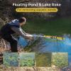 imageGoplus Floating Weed Lake Rake 36quot Aluminum Multifunctional Detachable Landscape Rake with Extension Handle 20 FT Rope and Float Weed ampamp Algae Removal of Leaves Floating Scum Aquatic