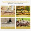 imageGoplus Floating Weed Lake Rake 36quot Aluminum Multifunctional Detachable Landscape Rake with Extension Handle 20 FT Rope and Float Weed ampamp Algae Removal of Leaves Floating Scum Aquatic