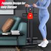 imageGoplus Foldable Core Abdominal Trainer AB Workout Machine Exercise Equipment with 3 Adjustable Levels LCD Display Ab Cruncher Strength Training Equipment for Home Gym Fitness BlackRed