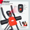 imageGoplus Foldable Core Abdominal Trainer AB Workout Machine Exercise Equipment with 3 Adjustable Levels LCD Display Ab Cruncher Strength Training Equipment for Home Gym Fitness BlackRed