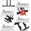 imageGoplus Foldable Core Abdominal Trainer AB Workout Machine Exercise Equipment with 3 Adjustable Levels LCD Display Ab Cruncher Strength Training Equipment for Home Gym Fitness BlackRed