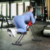 imageGoplus Foldable Core Abdominal Trainer AB Workout Machine Exercise Equipment with 3 Adjustable Levels LCD Display Ab Cruncher Strength Training Equipment for Home Gym Fitness BlackRed