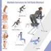 imageGoplus Foldable Core Abdominal Trainer AB Workout Machine Exercise Equipment with 4 Adjustable Heights LCD Monitor Waist Trainer Ab Cruncher Strength Training Equipment for Home Gym Fitness