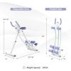 imageGoplus Foldable Core Abdominal Trainer AB Workout Machine Exercise Equipment with 4 Adjustable Heights LCD Monitor Waist Trainer Ab Cruncher Strength Training Equipment for Home Gym Fitness