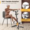 imageGoplus Foldable Pedal Exerciser for Seniors Hand Arm Leg Knee Physical Therapy Exercise Bike wAdjustable Height Handgrip Resistance Band Recovery Home Workout Equipment for Elderly