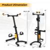 imageGoplus Foldable Pedal Exerciser for Seniors Hand Arm Leg Knee Physical Therapy Exercise Bike wAdjustable Height Handgrip Resistance Band Recovery Home Workout Equipment for Elderly