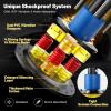imageGoplus Freestanding Punching Bag 220LBS Heavy Boxing Bag with Gloves Shock Absorber 12 Suction Cup Base Kickboxing Bag with Stand for Adults Youth Men Women Home Gym68 Height
