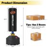 imageGoplus Freestanding Punching Bag 220LBS Heavy Boxing Bag with Gloves Shock Absorber 12 Suction Cup Base Kickboxing Bag with Stand for Adults Youth Men Women Home Gym68 Height