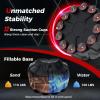 imageGoplus Freestanding Punching Bag 70quot Heavy Boxing Bag wFillable Base 12 Suction Cups Shock Absorbers Kickboxing Bag with Stand for Men Women Adults Teens MMA Boxing Training Muay Thai
