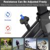imageGoplus Indoor Cycling Bike Silent Belt Drive Exercise Bike Stationary Bicycle with Steel Flywheel Phone Holder Adjustable Seat and Handlebar LCD Monitor Heart Rate MonitorBlack  White