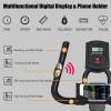imageGoplus Indoor Cycling Bike Silent Belt Drive Exercise Bike Stationary Bicycle with Steel Flywheel Phone Holder Adjustable Seat and Handlebar LCD Monitor Heart Rate MonitorBlack  White
