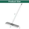 imageGoplus Lawn Leveling Rake 30quot x 10quot Heavy Duty Level Lawn Tool w Ergonomic Handle for Soil EffortSaving Landscape Rake for Garden Backyard Golf Course Farm Pasture Black42 x 10  Silver