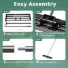 imageGoplus Lawn Leveling Rake 30quot x 10quot Heavy Duty Level Lawn Tool w Ergonomic Handle for Soil EffortSaving Landscape Rake for Garden Backyard Golf Course Farm Pasture Black36 x 10  Black
