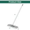 imageGoplus Lawn Leveling Rake 30quot x 10quot Heavy Duty Level Lawn Tool w Ergonomic Handle for Soil EffortSaving Landscape Rake for Garden Backyard Golf Course Farm Pasture Black30 x 10  Silver