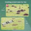 imageGoplus Lawn Leveling Rake 30quot x 10quot Heavy Duty Level Lawn Tool w Ergonomic Handle for Soil EffortSaving Landscape Rake for Garden Backyard Golf Course Farm Pasture Black36 x 10  Silver