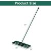 imageGoplus Lawn Leveling Rake 30quot x 10quot Heavy Duty Level Lawn Tool w Ergonomic Handle for Soil EffortSaving Landscape Rake for Garden Backyard Golf Course Farm Pasture Black30 x 10  Green