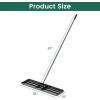 imageGoplus Lawn Leveling Rake 30quot x 10quot Heavy Duty Level Lawn Tool w Ergonomic Handle for Soil EffortSaving Landscape Rake for Garden Backyard Golf Course Farm Pasture Black36 x 10  Black